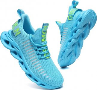 GSLMOLN - Tenis para caminar transpirables y sin cordones, tenis a la moda, ultraligeros y casuales para deporte y gimnasia
